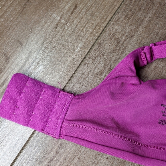 Maidenform Women's Semi Embellished Life Wire-Free Bra Size Large Razzleberry - Picture 15 of 16
